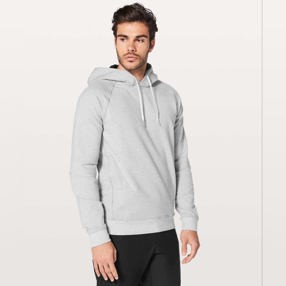 Lululemon City Sweat Pullover Hoodie Heathered Ultra Light Grey